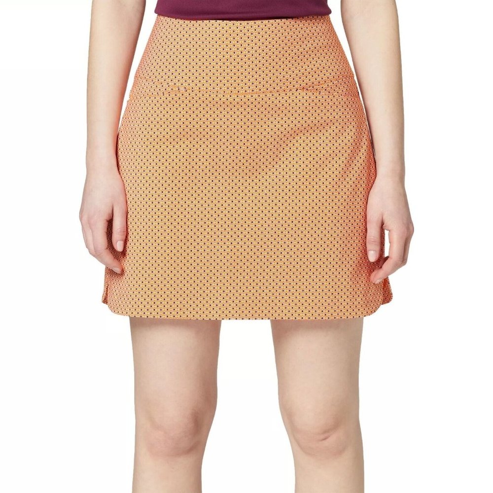 Women's Lady Hagen 17" Tummy Control Golf Skort Size XXL Navette Orange NEW